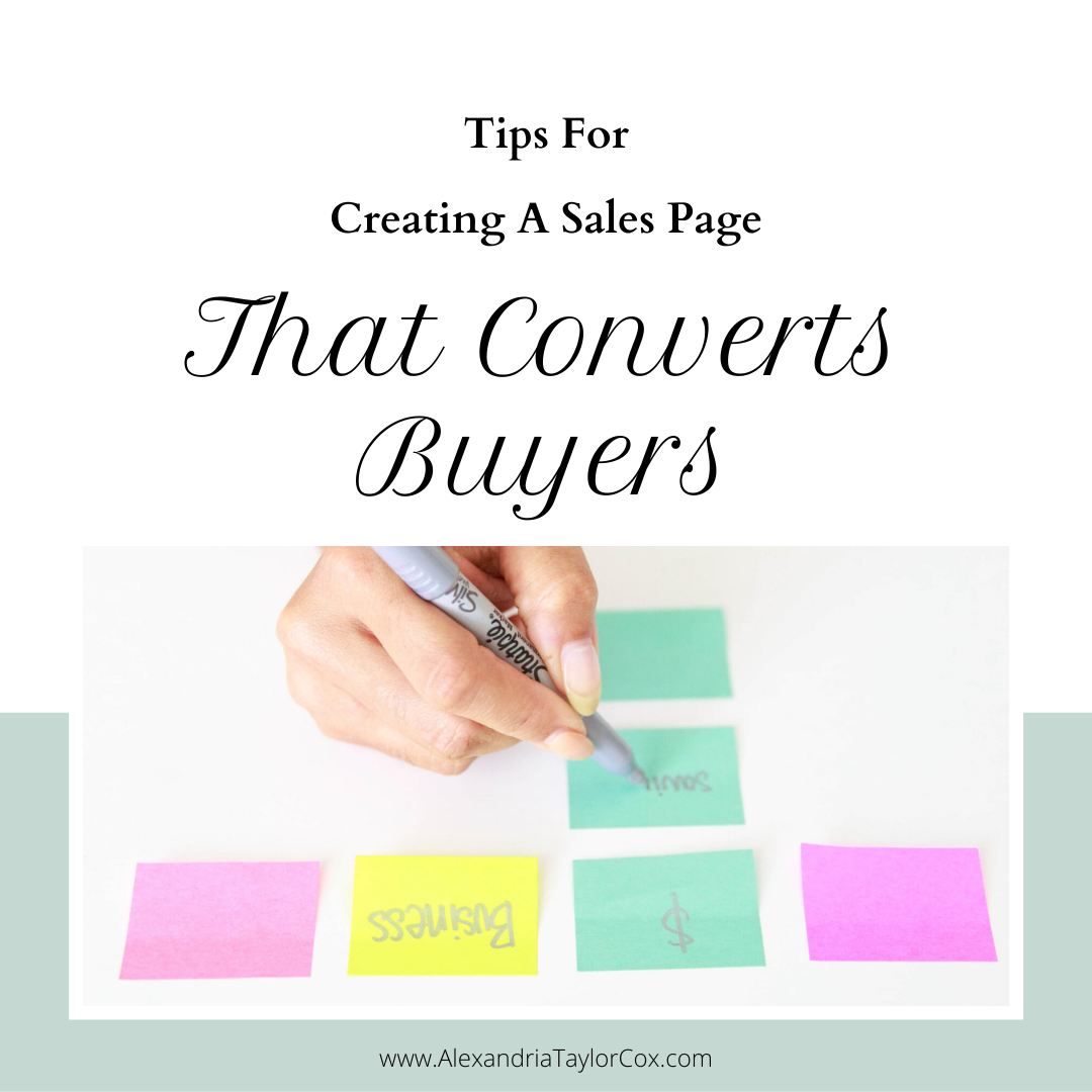 Tips for Creating a Sales Page That Converts Buyers