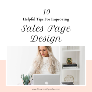 10 helpful tips for improving sales page design