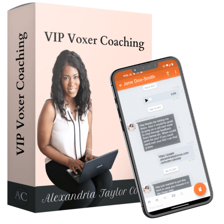 Decorative: VIP Voxer Coaching Mock up